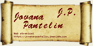 Jovana Pantelin vizit kartica